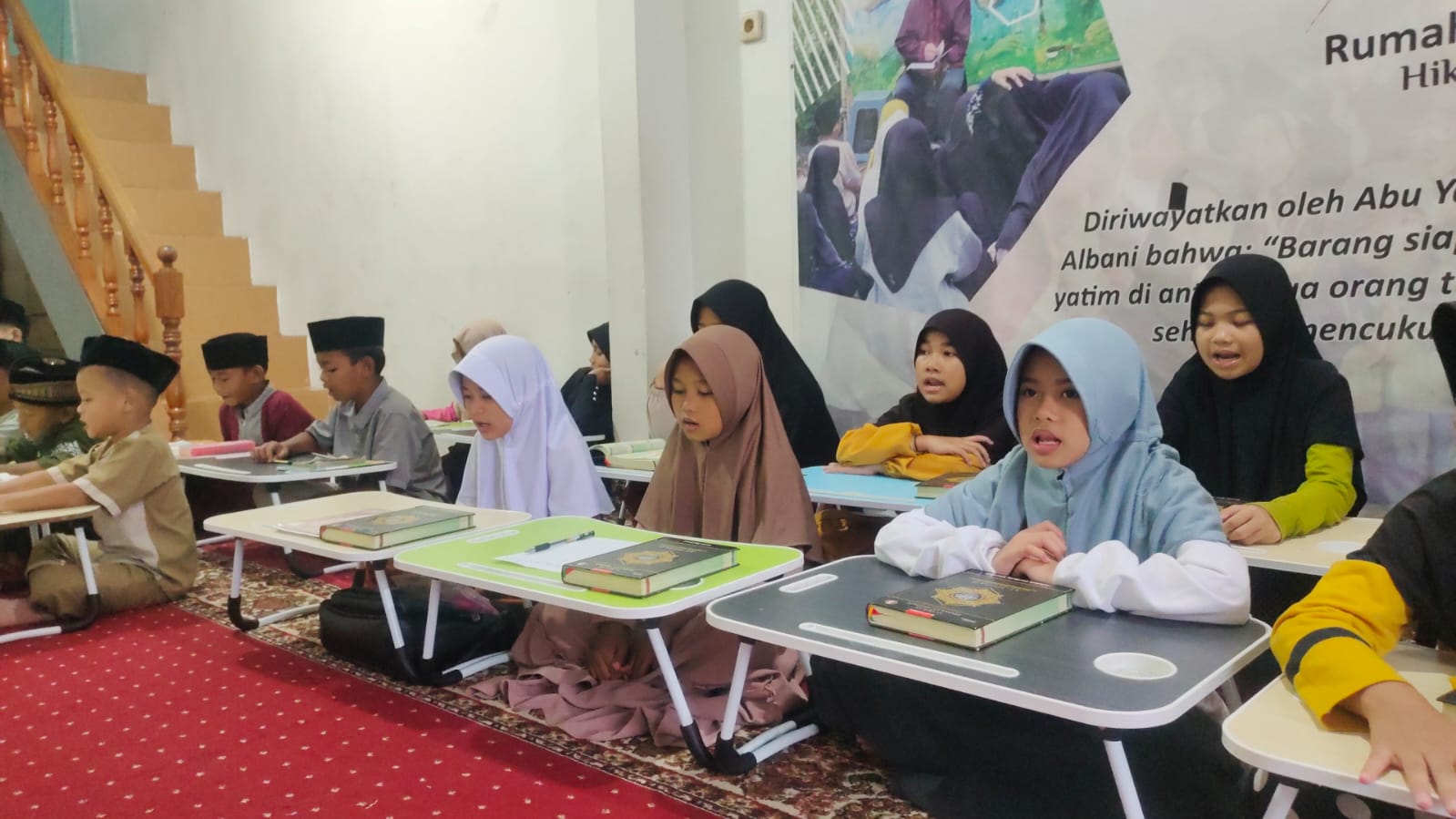 Kegiatan Tahfidz Quran Anak-anak Rumah Yatim Dhuafa Hikmah Mandiri